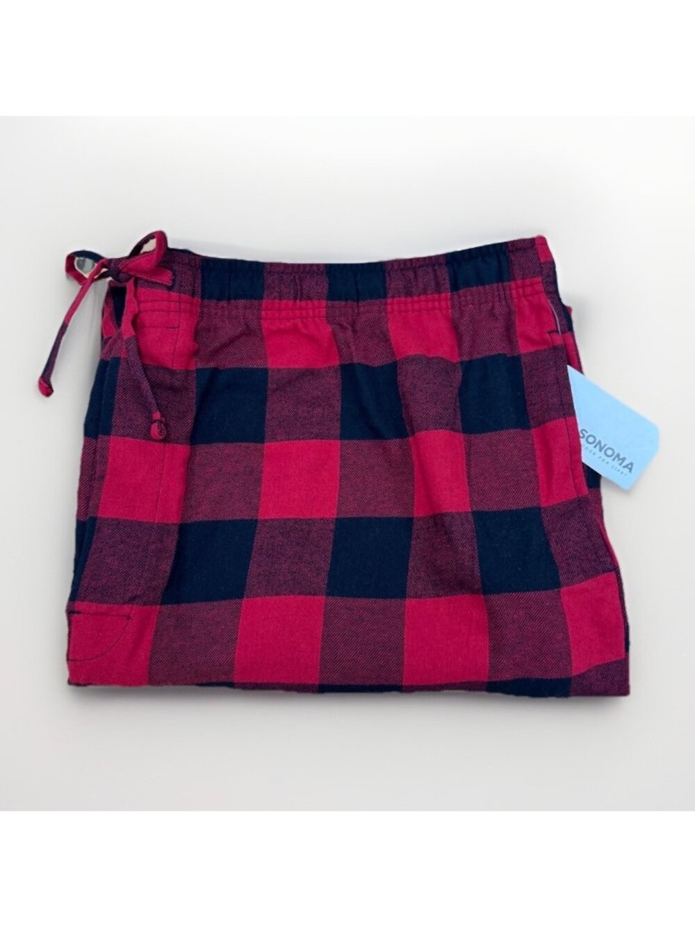Sonoma Kohl’s Men’s Flannel Pajama Pants Size XXL Red Buffalo Plaid